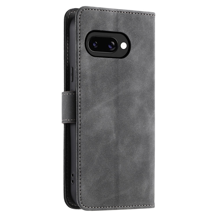 For Google Pixel 9a Nail Skin Feel Stitching Calf Texture Leather Phone Case