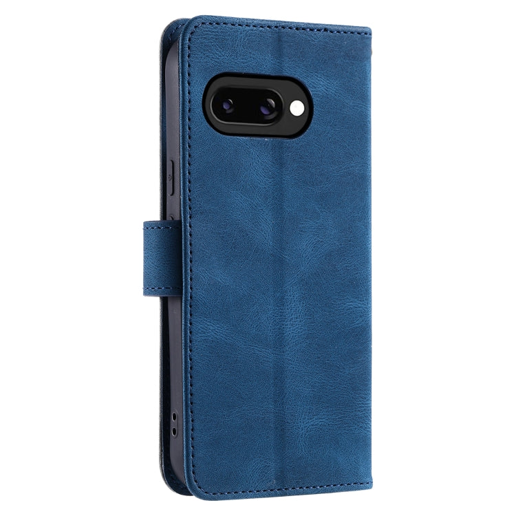 For Google Pixel 9a Nail Skin Feel Stitching Calf Texture Leather Phone Case