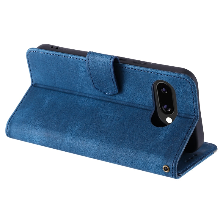 For Google Pixel 9a Nail Skin Feel Stitching Calf Texture Leather Phone Case