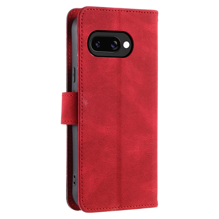 For Google Pixel 9a Nail Skin Feel Stitching Calf Texture Leather Phone Case
