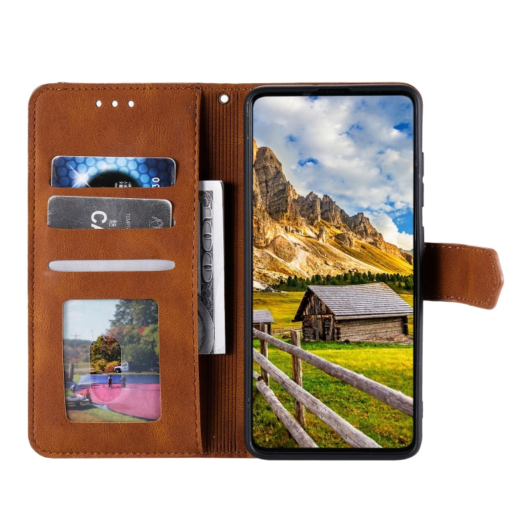 For Google Pixel 9a Nail Skin Feel Stitching Calf Texture Leather Phone Case