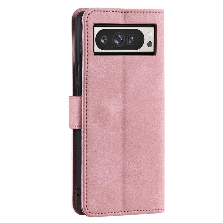 For Google Pixel 10 Pro XL Nail Skin Feel Stitching Calf Texture Leather Phone Case