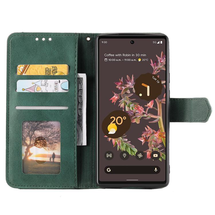 For Google Pixel 10 Pro XL Nail Skin Feel Stitching Calf Texture Leather Phone Case