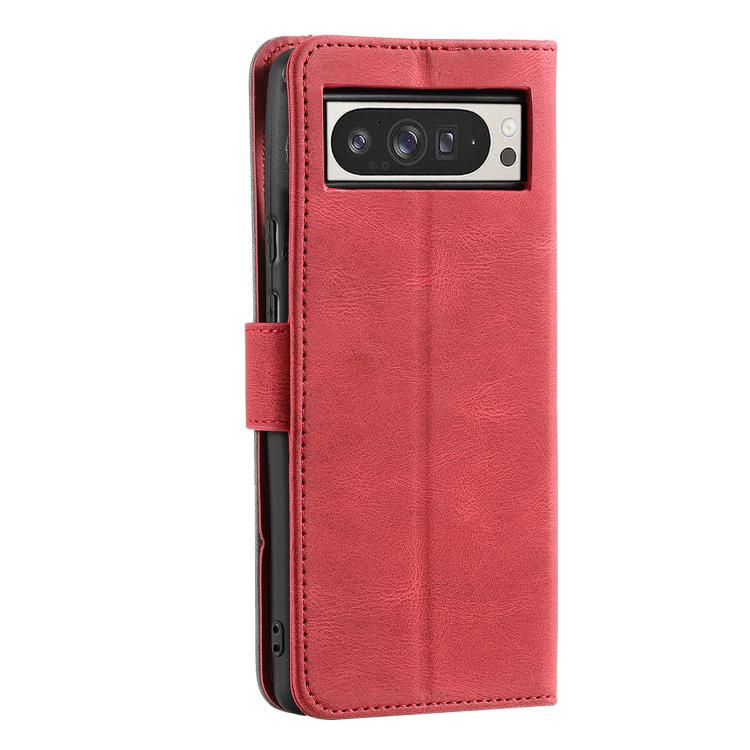 For Google Pixel 10 Pro XL Nail Skin Feel Stitching Calf Texture Leather Phone Case