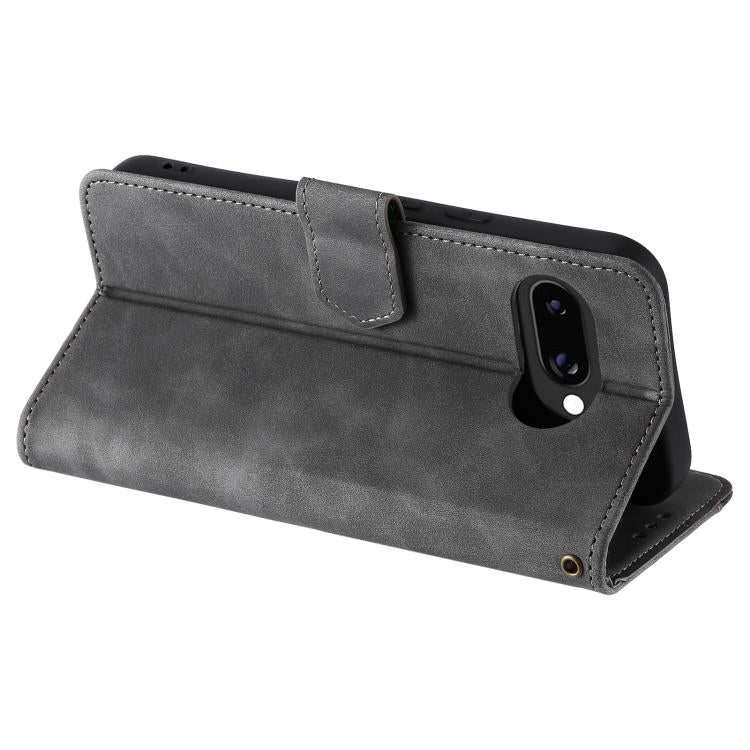 For Google Pixel 10a Nail Skin Feel Stitching Calf Texture Leather Phone Case