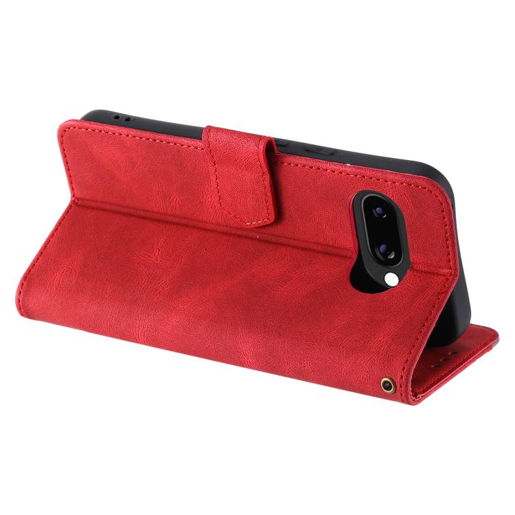 For Google Pixel 10a Nail Skin Feel Stitching Calf Texture Leather Phone Case