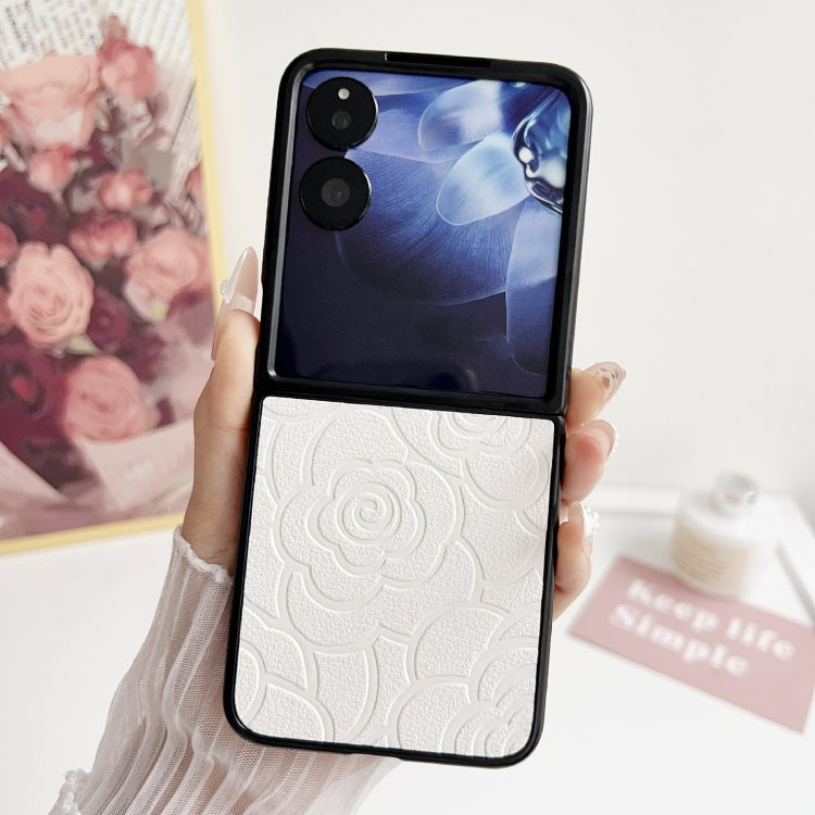 For Xiaomi Mix Flip Impression Camellia Pattern Protective Phone Case