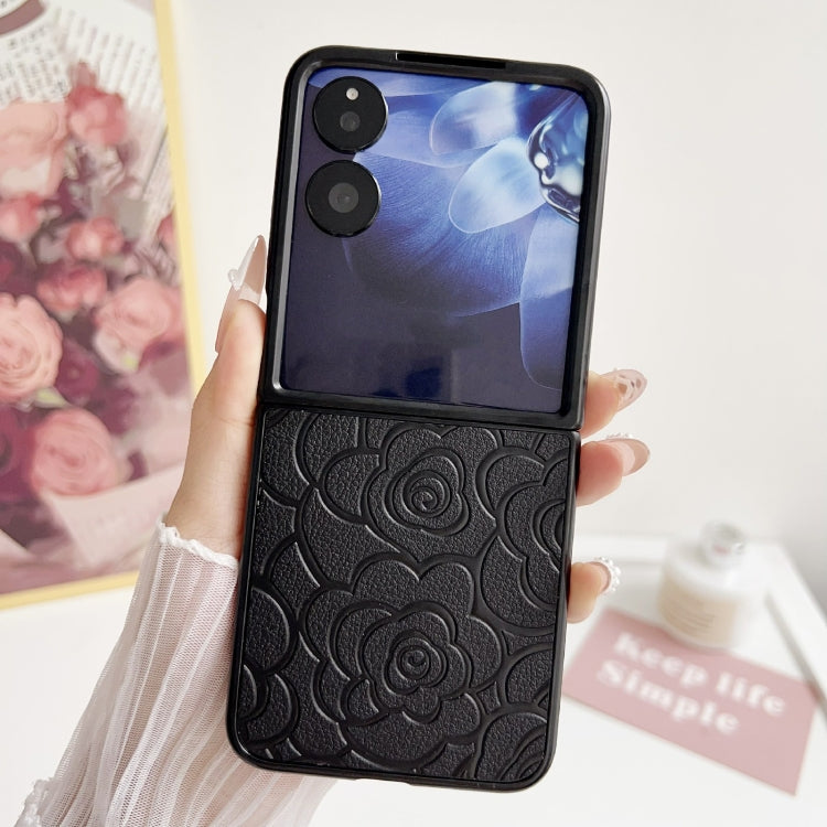 For Xiaomi Mix Flip Impression Camellia Pattern Protective Phone Case