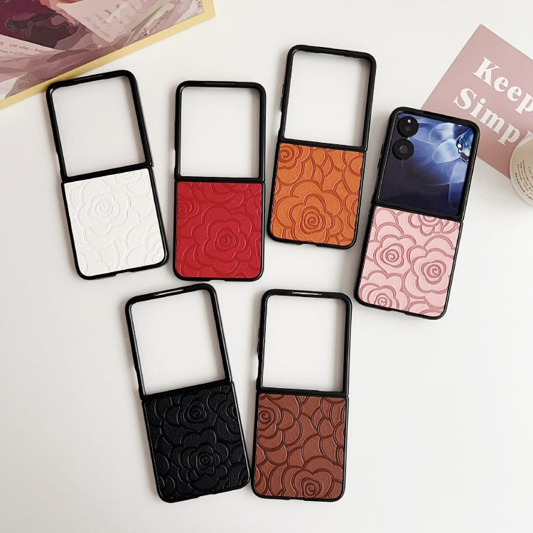 For Xiaomi Mix Flip Impression Camellia Pattern Protective Phone Case