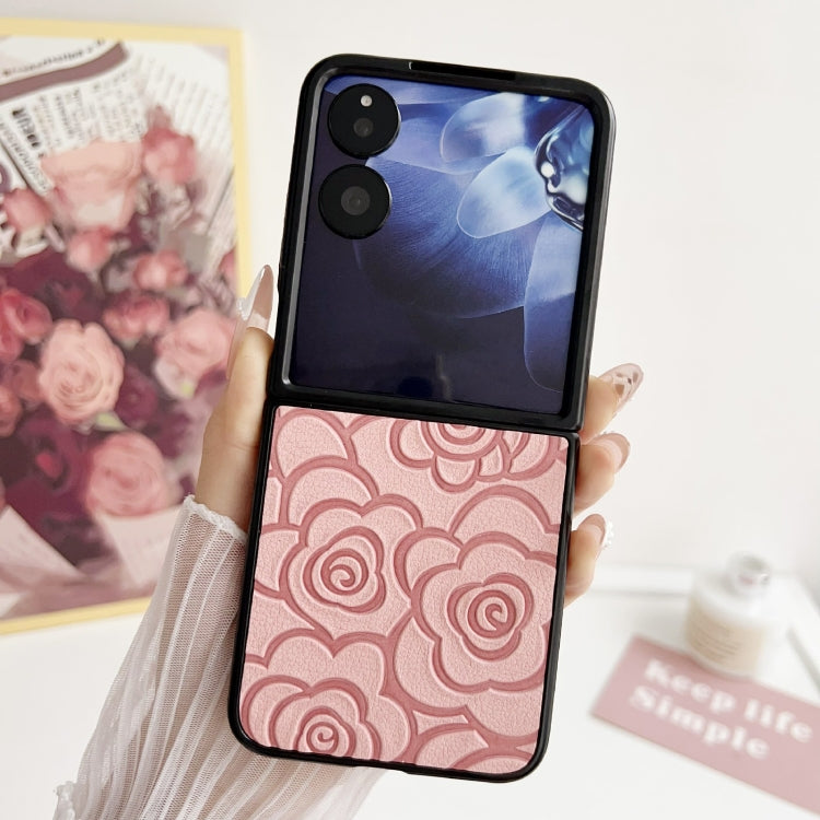 For Xiaomi Mix Flip Impression Camellia Pattern Protective Phone Case