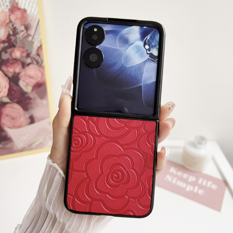 For Xiaomi Mix Flip Impression Camellia Pattern Protective Phone Case