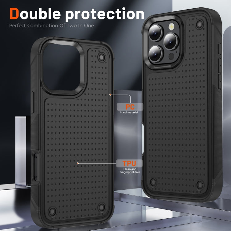 For iPhone 16 Pro Max PC + TPU Shockproof Protective Phone Case