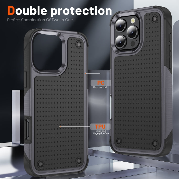 For iPhone 16 Pro Max PC + TPU Shockproof Protective Phone Case
