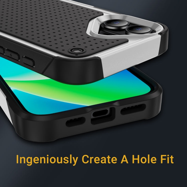 For iPhone 16 Plus PC + TPU Shockproof Protective Phone Case