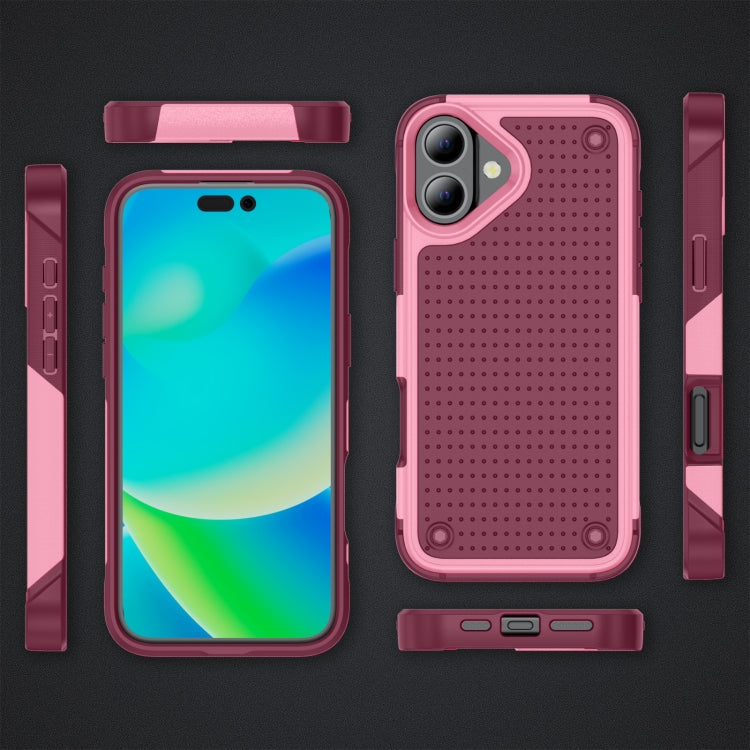 For iPhone 16 Plus PC + TPU Shockproof Protective Phone Case