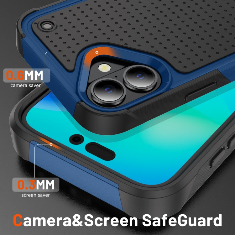 For iPhone 16 Plus PC + TPU Shockproof Protective Phone Case