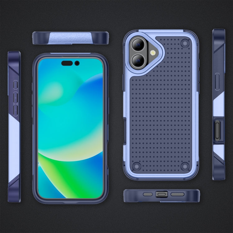 For iPhone 16 Plus PC + TPU Shockproof Protective Phone Case