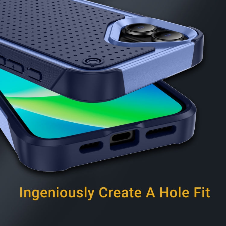 For iPhone 16 Plus PC + TPU Shockproof Protective Phone Case