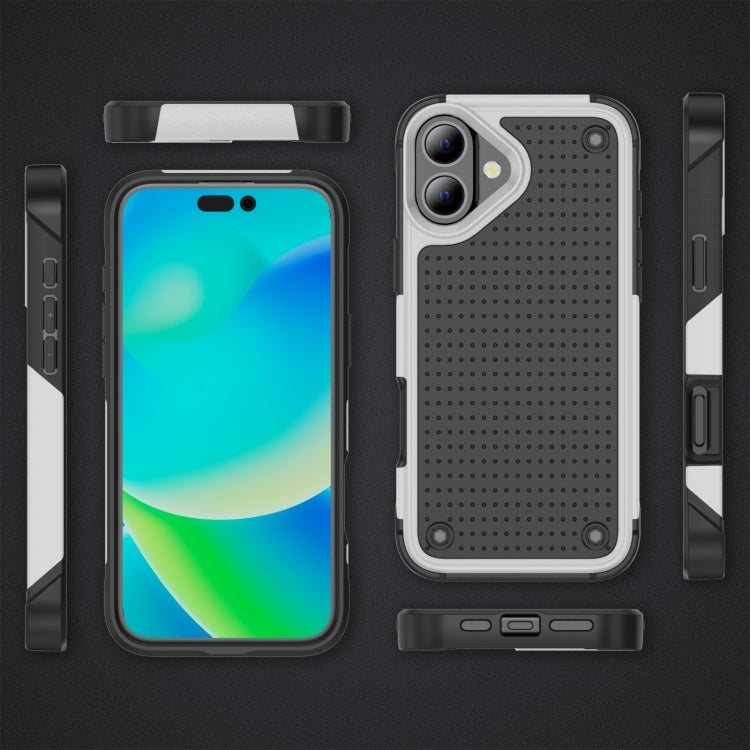 For iPhone 16 PC + TPU Shockproof Protective Phone Case