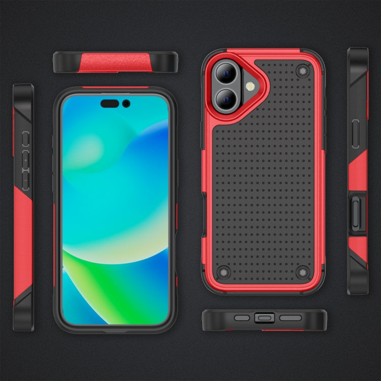 For iPhone 16 PC + TPU Shockproof Protective Phone Case