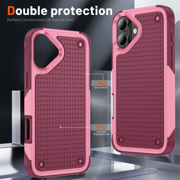 For iPhone 16 PC + TPU Shockproof Protective Phone Case