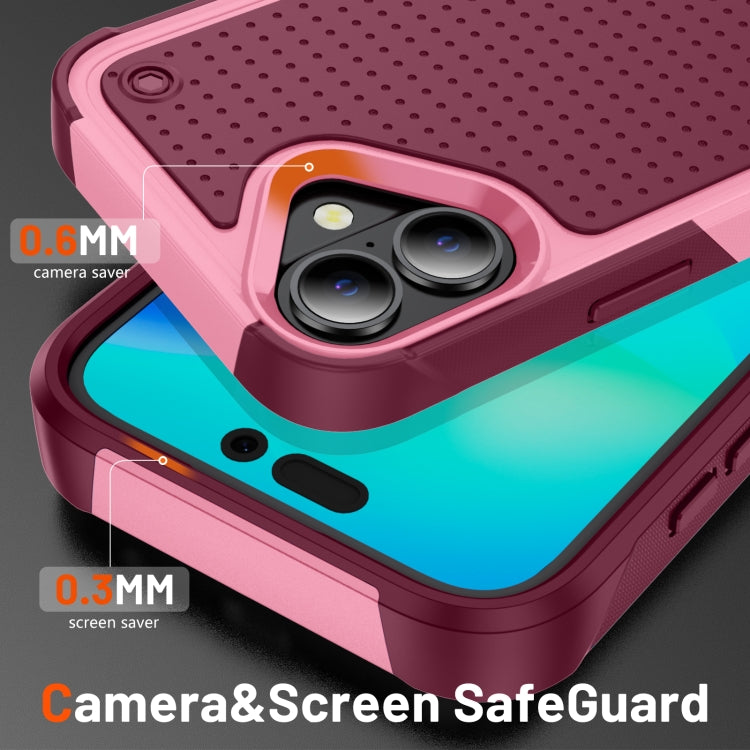 For iPhone 16 PC + TPU Shockproof Protective Phone Case