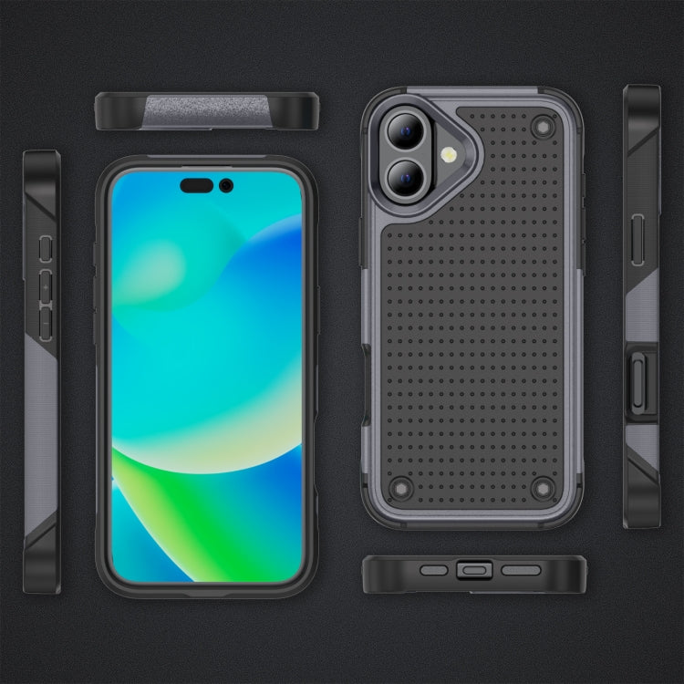 For iPhone 16 PC + TPU Shockproof Protective Phone Case