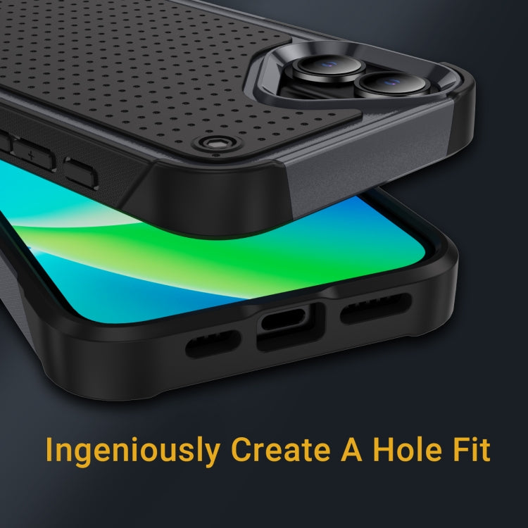 For iPhone 16 PC + TPU Shockproof Protective Phone Case