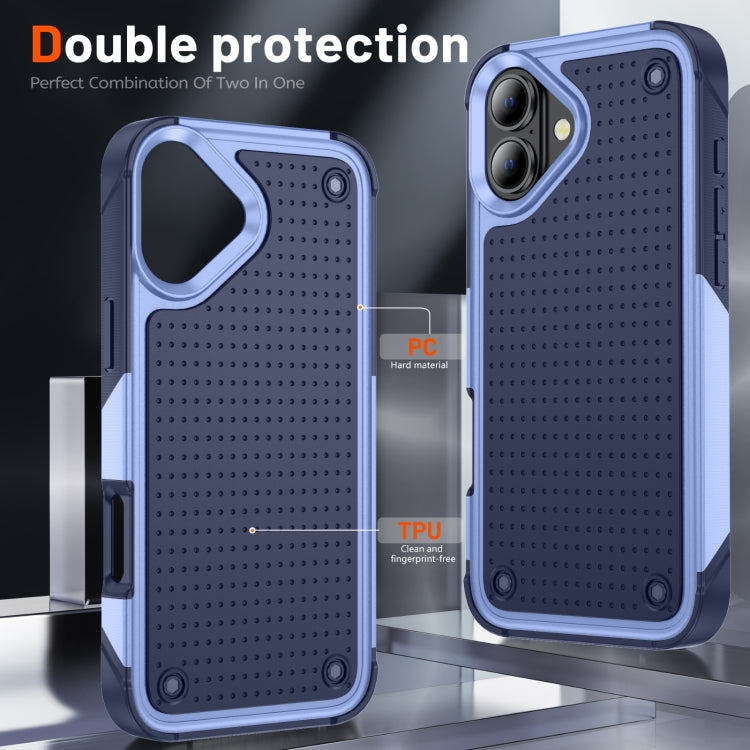 For iPhone 16 PC + TPU Shockproof Protective Phone Case