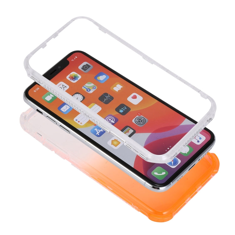 For iPhone 12 mini 3 In 1 Dreamland PC + TPU Gradient Monochrome Transparent Border Protective Case
