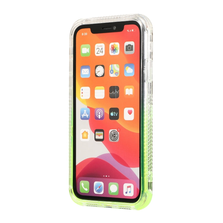 For iPhone 12 / 12 Pro 3 In 1 Dreamland PC + TPU Gradient Monochrome Transparent Border Protective Case