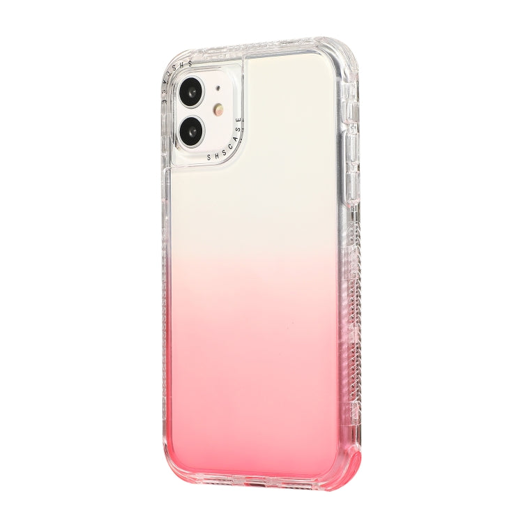 For iPhone 12 Pro Max 3 In 1 Dreamland PC + TPU Gradient Monochrome Transparent Border Protective Case