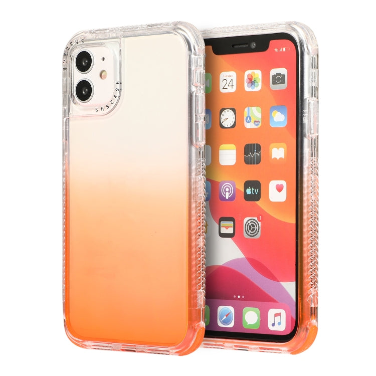 For iPhone 12 Pro Max 3 In 1 Dreamland PC + TPU Gradient Monochrome Transparent Border Protective Case