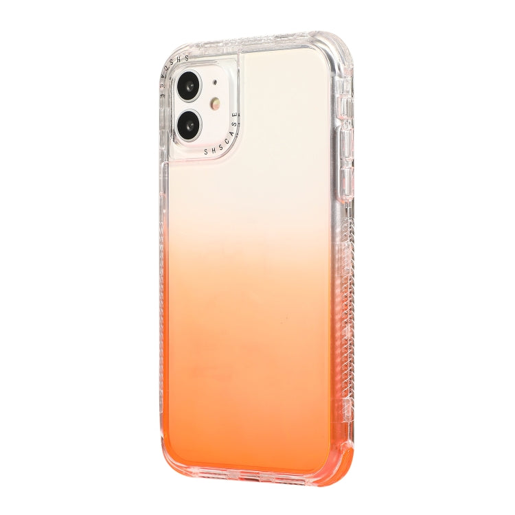 For iPhone 12 Pro Max 3 In 1 Dreamland PC + TPU Gradient Monochrome Transparent Border Protective Case