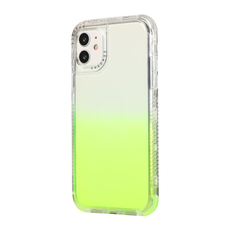 For iPhone 12 Pro Max 3 In 1 Dreamland PC + TPU Gradient Monochrome Transparent Border Protective Case