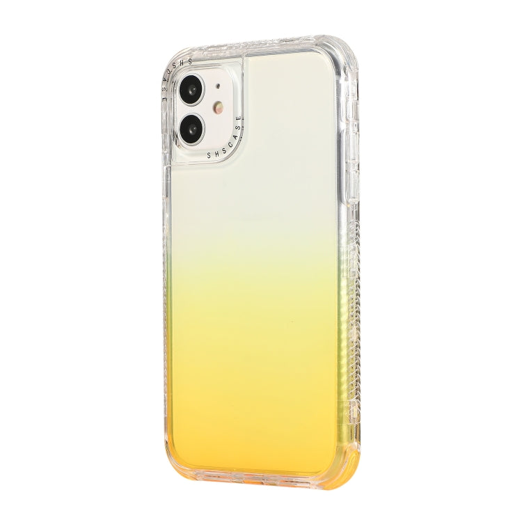 For iPhone 12 Pro Max 3 In 1 Dreamland PC + TPU Gradient Monochrome Transparent Border Protective Case