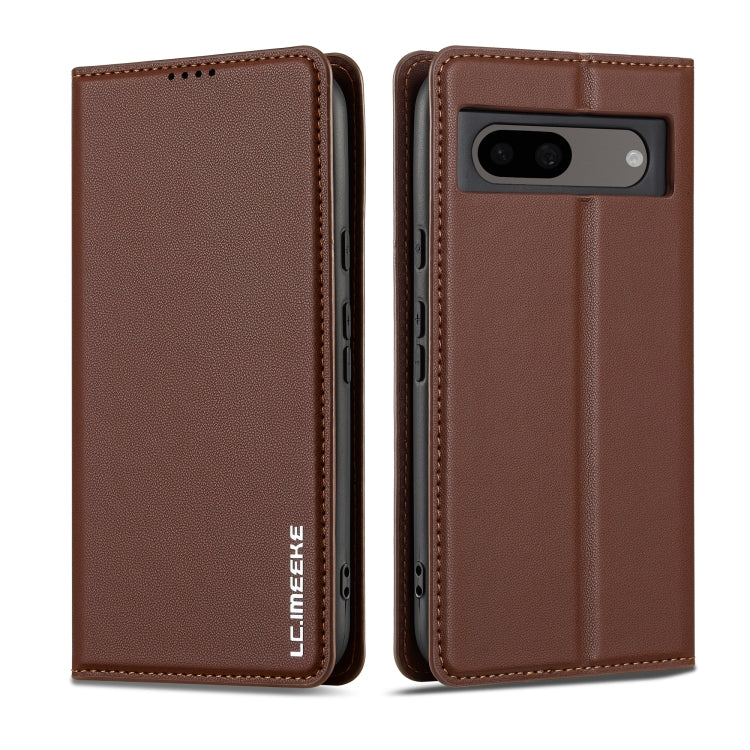 For Google Pixel 8A LC.IMEEKE L1 Series Frosted Fine Texture PU Phone Case