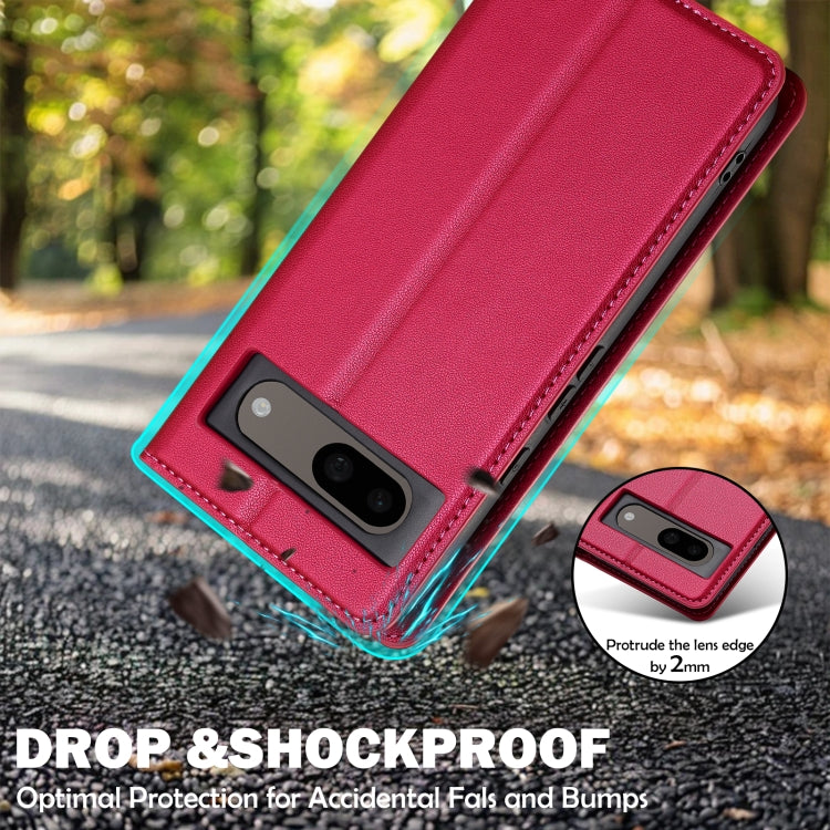 For Google Pixel 8A LC.IMEEKE L1 Series Frosted Fine Texture PU Phone Case