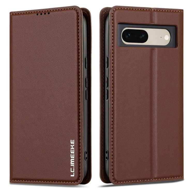 For Google Pixel 7 5G LC.IMEEKE L1 Series Frosted Fine Texture PU Phone Case