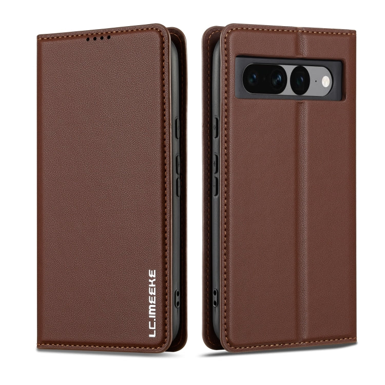 For Google Pixel 7 Pro 5G LC.IMEEKE L1 Series Frosted Fine Texture PU Phone Case