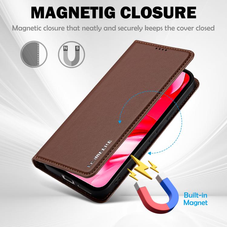 For Google Pixel 9a LC.IMEEKE L1 Series Frosted Fine Texture PU Phone Case