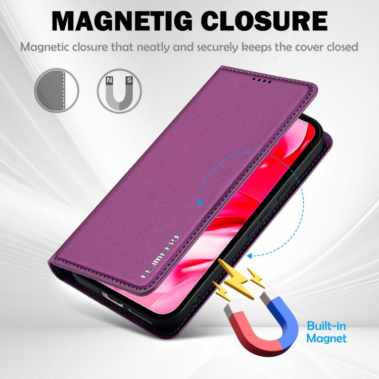 For Google Pixel 9a LC.IMEEKE L1 Series Frosted Fine Texture PU Phone Case
