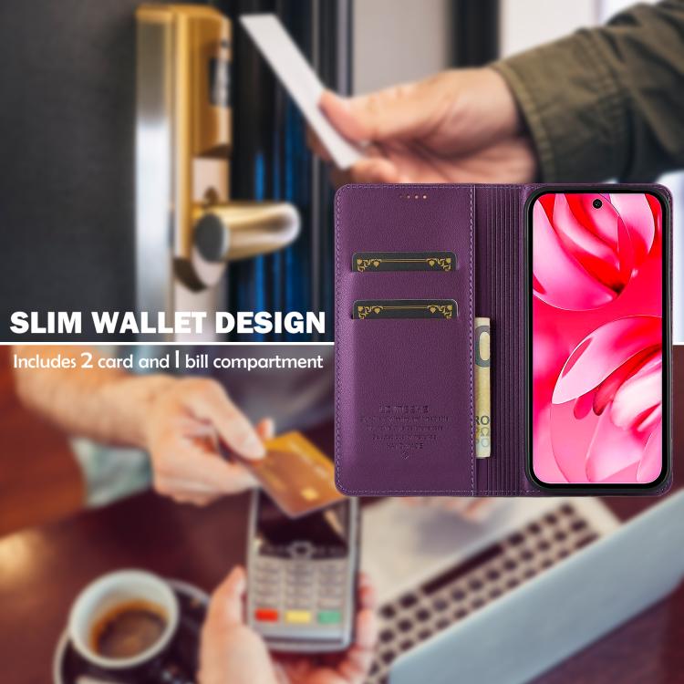 For Google Pixel 9a LC.IMEEKE L1 Series Frosted Fine Texture PU Phone Case