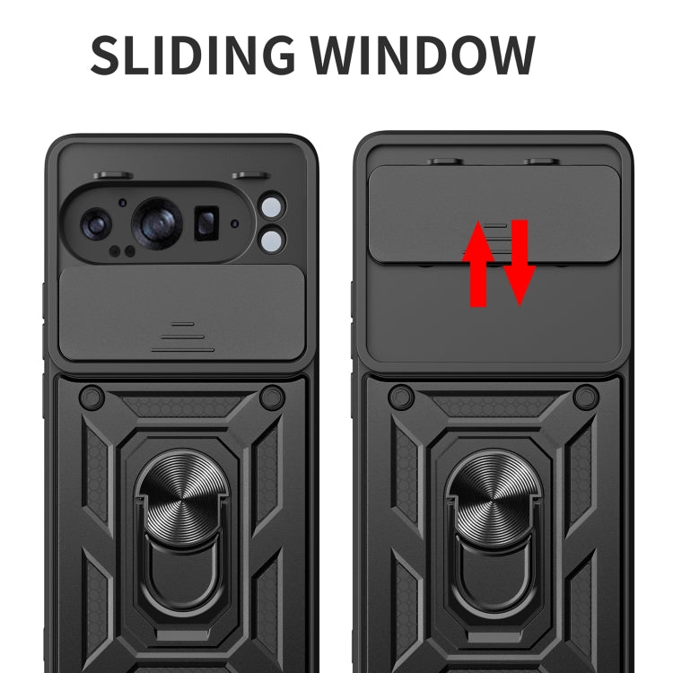 For Google Pixel 9 Pro XL Sliding Camera Cover Design TPU+PC Phone Case