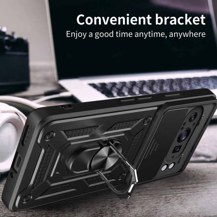 For Google Pixel 9 Pro XL Sliding Camera Cover Design TPU+PC Phone Case