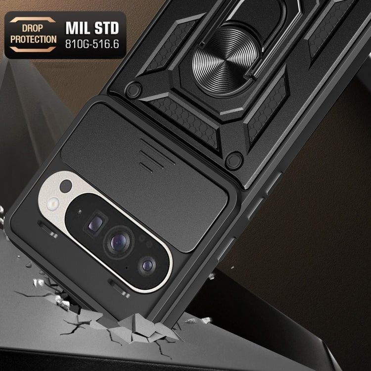 For Google Pixel 9 / 9 Pro Sliding Camera Cover Design TPU+PC Phone Case