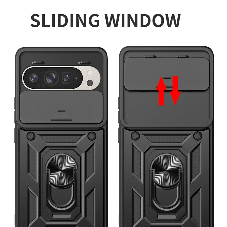 For Google Pixel 9 / 9 Pro Sliding Camera Cover Design TPU+PC Phone Case