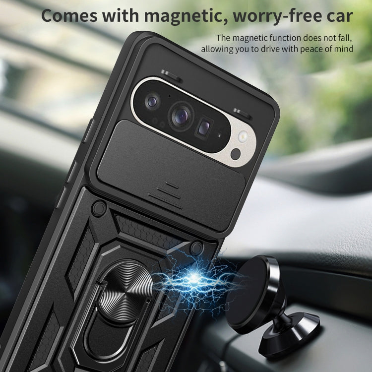 For Google Pixel 9 / 9 Pro Sliding Camera Cover Design TPU+PC Phone Case