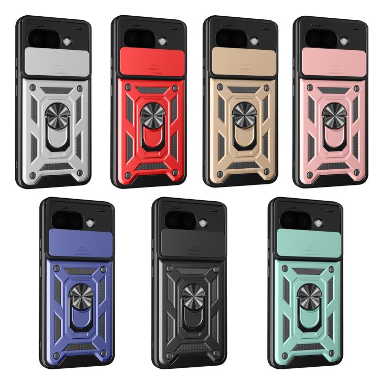 For Google Pixel 9a Sliding Camera Cover Design TPU+PC Phone Case