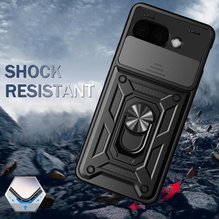 For Google Pixel 9a Sliding Camera Cover Design TPU+PC Phone Case